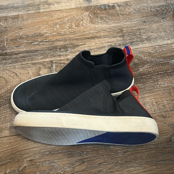 Rothys The Chelsea High Top Knit Gray Pull On Women Ankle Sneaker - Picture 6 of 6